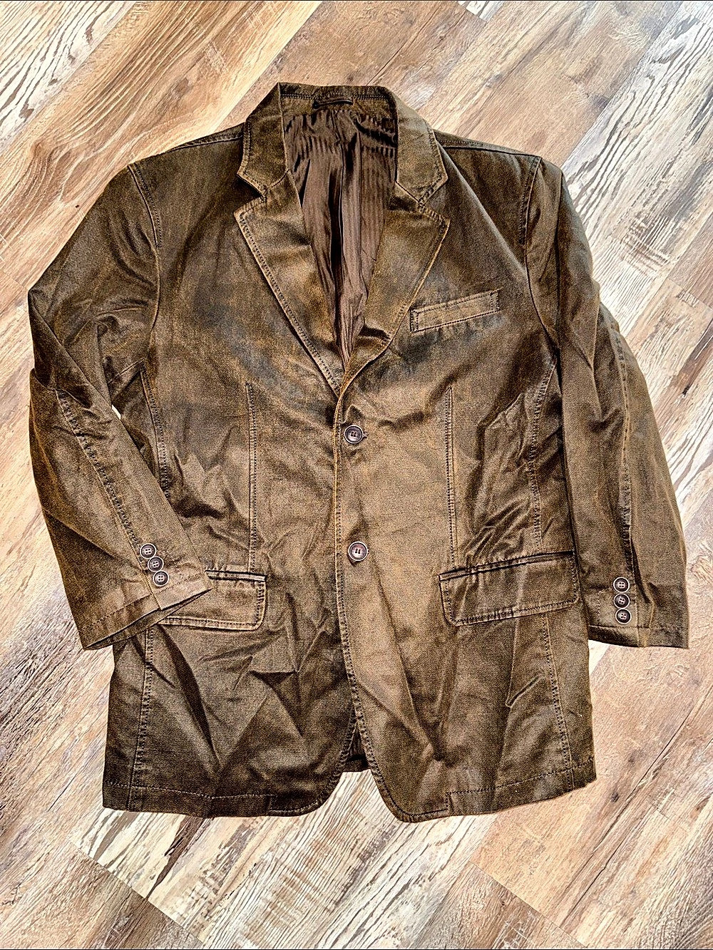 Vintage Versace Classic V2 Men’s Blazer Jacket Size 52 Brown 100% Cotton